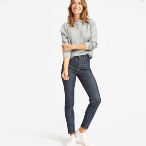 Everlane Like New The High Rise Skinny Jean Denim Ankle Dark Indigo